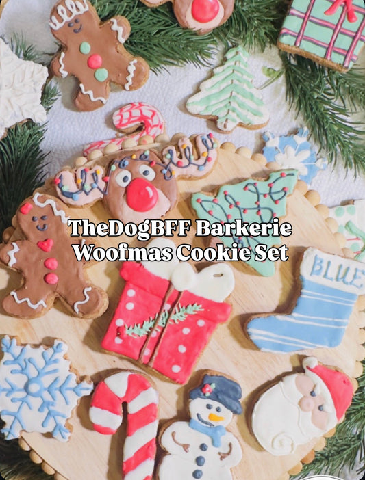 TheDogBFF Barkerie Woofmas Dog Cookie Set, 6 count