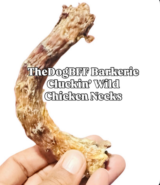 TheDogBFF Barkerie Cluckin’ Wild Chicken Necks, 6oz, 1-Ingredient Dog Chew, High Protein, Gently Dehydrated, No Fillers