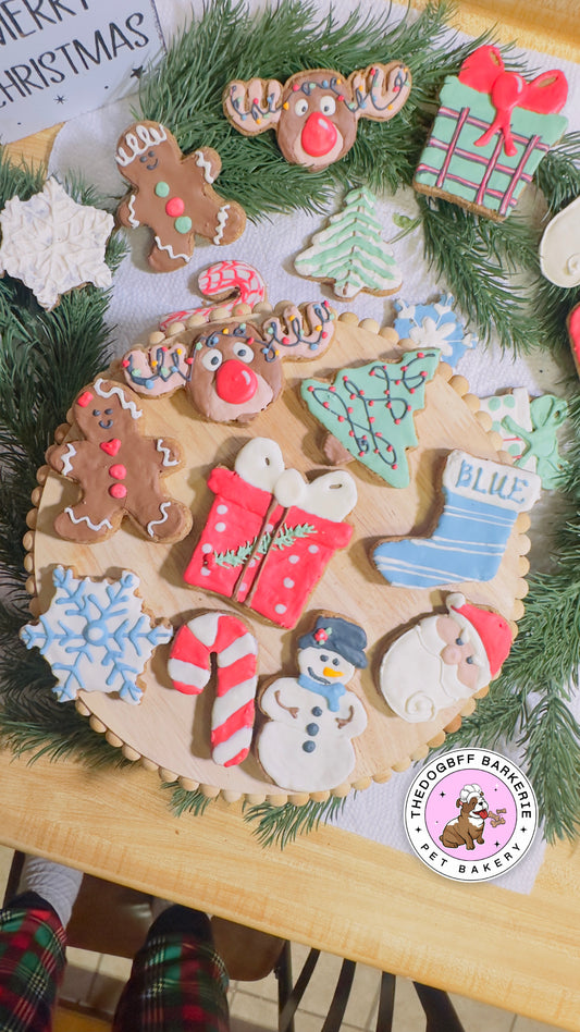 TheDogBFF Barkerie Woofmas Dog Cookie Set